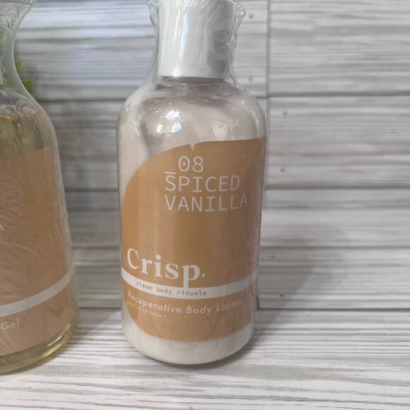NEW Crisp 08 Spiced Vanilla Recuperative Shower Gel and Body Lotion Gift Set - Picture 11 of 13
